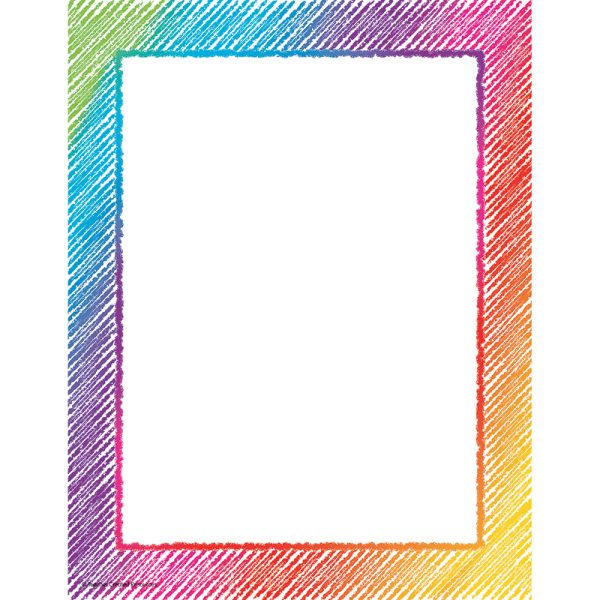 Colorful Scribble Computer Paper, 50 Sheets