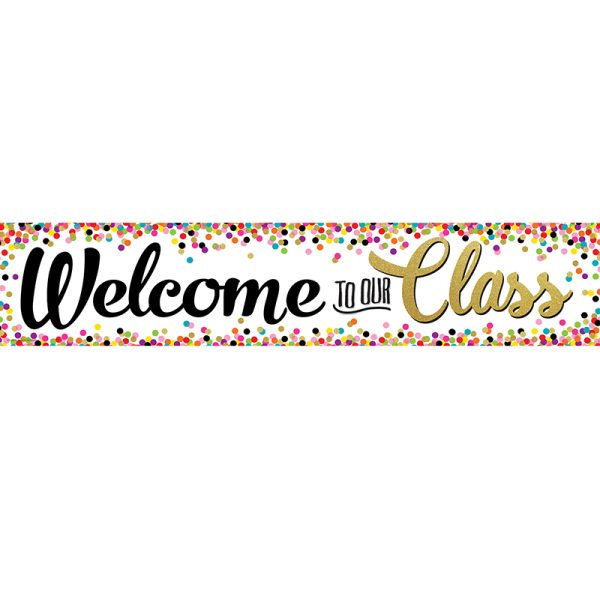 Confetti Welcome Banner