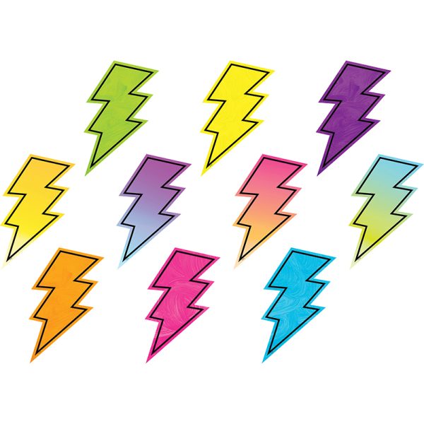 Brights 4Ever Lightning Bolts Accents, 30 Per Pack, 3 Packs