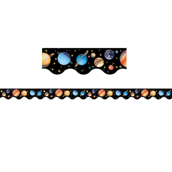 Solar System Scalloped Border Trim, 35 Feet