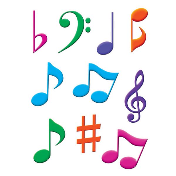 Musical Notes Accents, Pack of 30