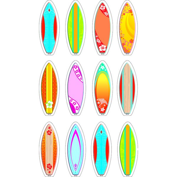 Surfboards Mini Accents, Pack of 36