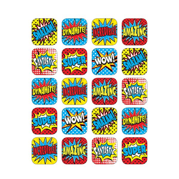 Superhero Stickers, 120 Stickers