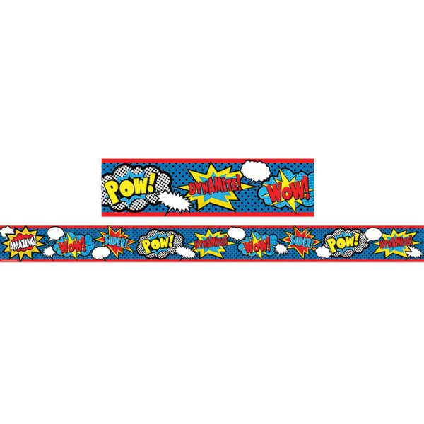 Superhero Straight Border Trim, 35 Feet