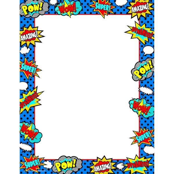 Superhero Computer Paper