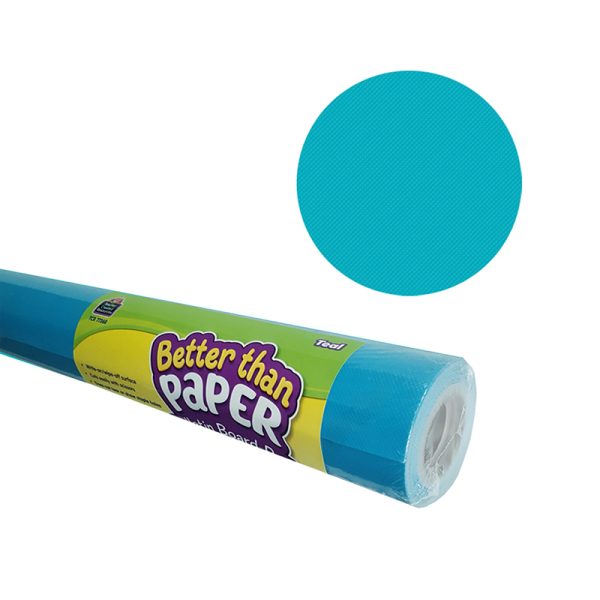 Better Than Paper® Bulletin Board Roll, 4' x 12', Teal, 4 Rolls