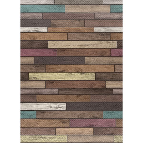 Better Than Paper® Bulletin Board Roll, 4' x 12', Reclaimed Wood Design, 4 Rolls