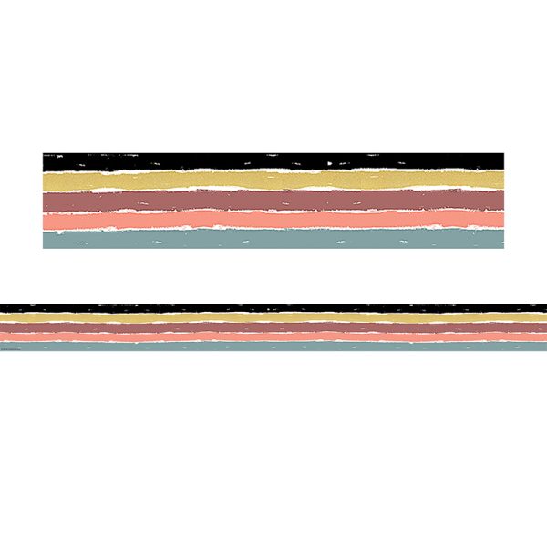 Wonderfully Wild Stripes Straight Border Trim, 35 Feet