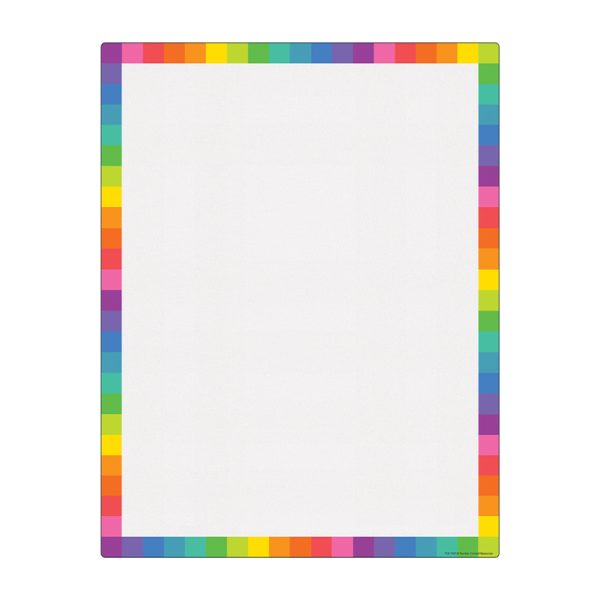 Colorful Blank Write-On/Wipe-Off Chart, 17" x 22"