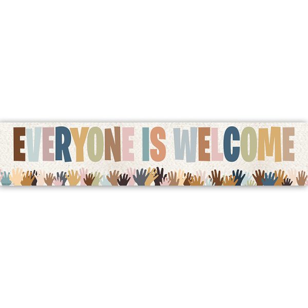 Everyone is Welcome Helping Hands Banner