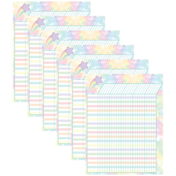 Pastel Pop Incentive Chart, Pack of 6