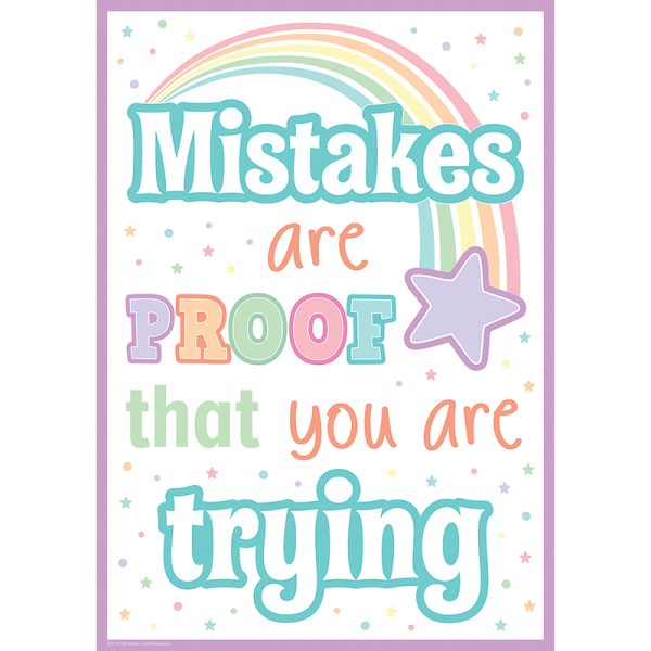 Mistakes Are Proof That You Are Trying Positive Poster