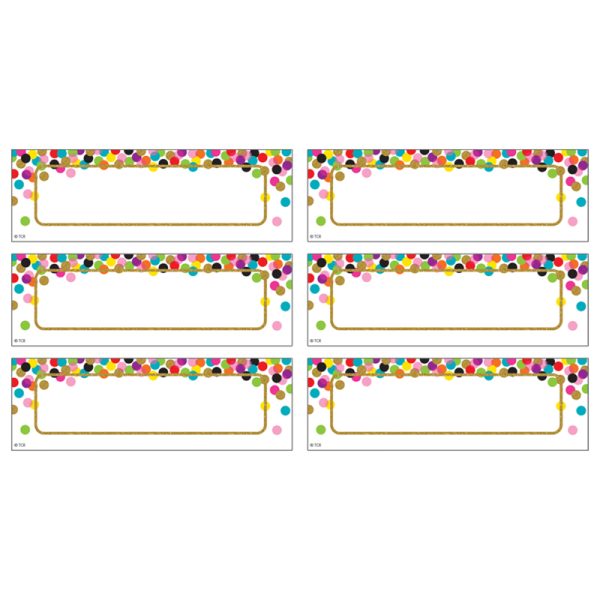 Confetti Labels Magnetic Accents, Pack of 20