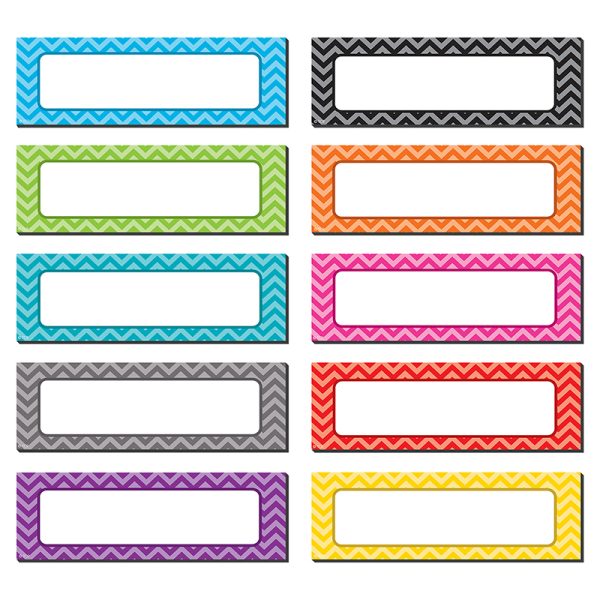 Chevron Labels Magnetic Accents, Pack of 20