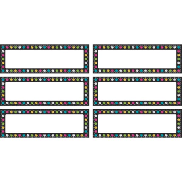 Chalkboard Brights Labels Magnetic Accents, 20 Per Pack, 3 Packs