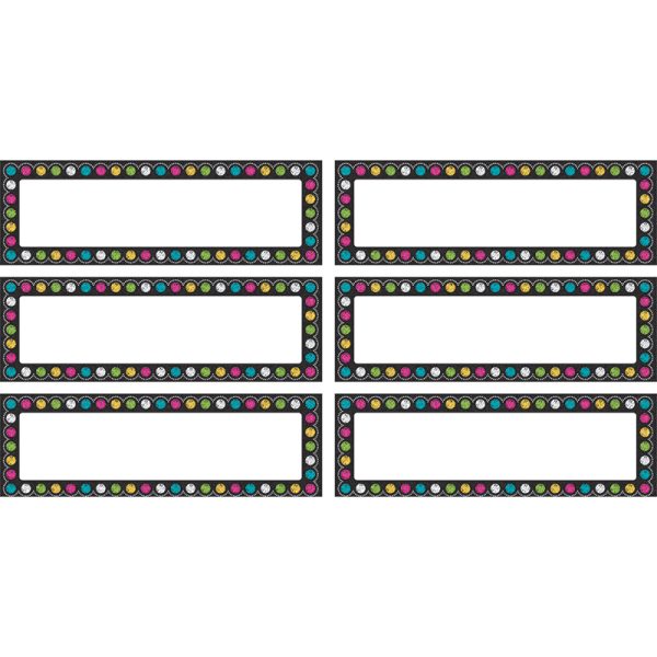 Chalkboard Brights Labels Magnetic Accents, Pack of 20