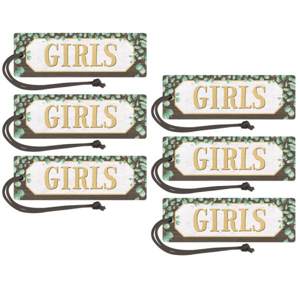 Eucalyptus Magnetic Girls Pass, Pack of 6