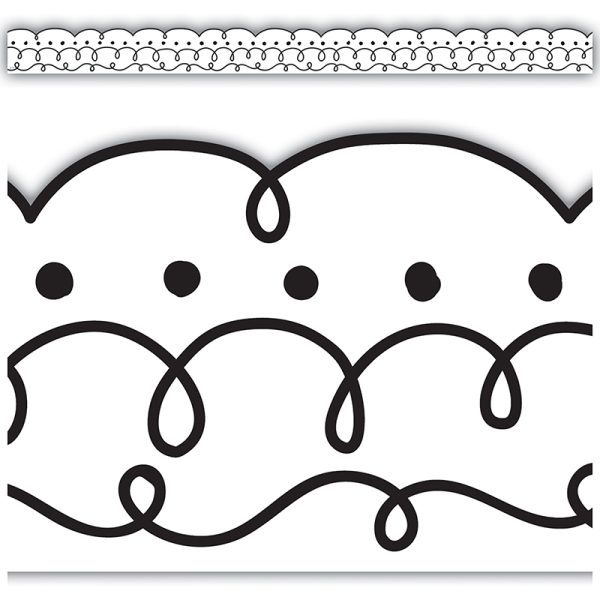 Squiggles and Dots Die-Cut Border Trim, 35 Feet