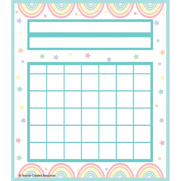 Pastel Pop Incentive Charts, Pack of 36