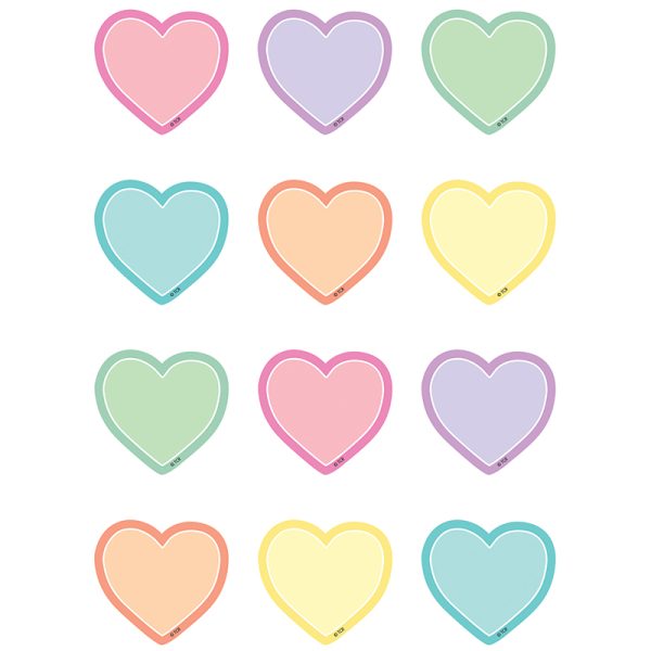 Pastel Pop Hearts Mini Accents, Pack of 36