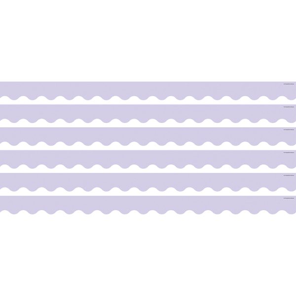 Lavender Scalloped Border Trim, 35 Feet Per Pack, 6 Packs