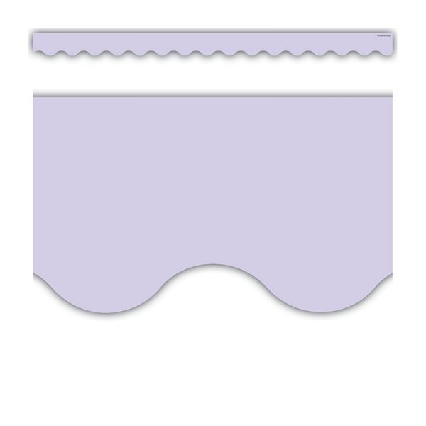 Lavender Scalloped Border Trim, 35 Feet