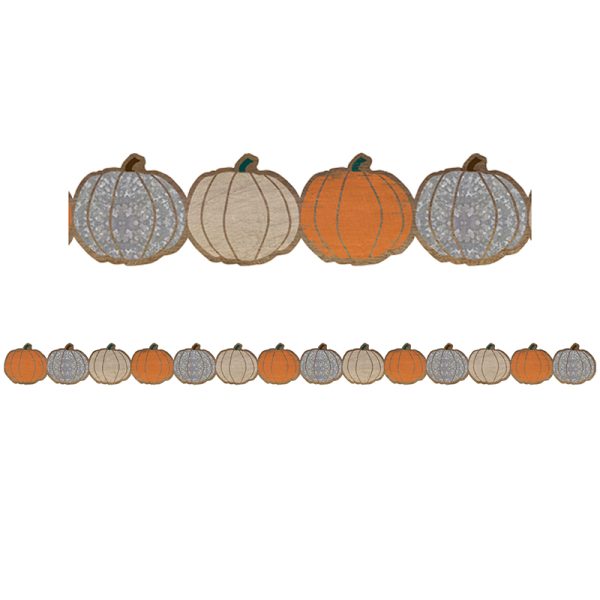 Home Sweet Classroom Pumpkins Die-Cut Border Trim, 35 Feet