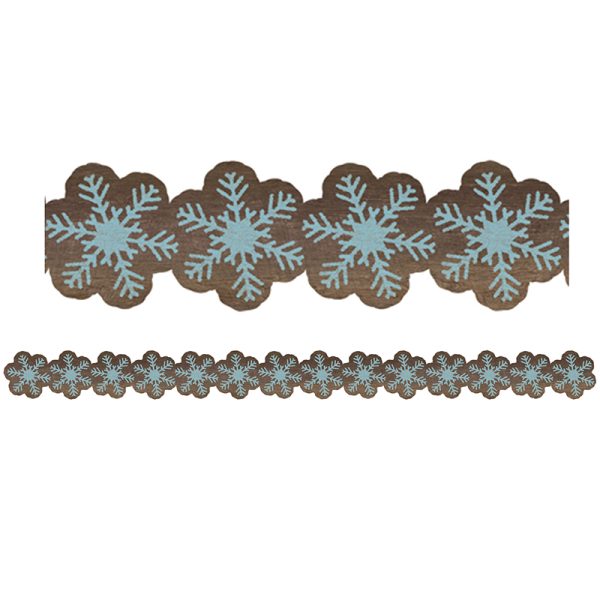 Home Sweet Classroom Snowflakes Die-Cut Border Trim, 35 Feet