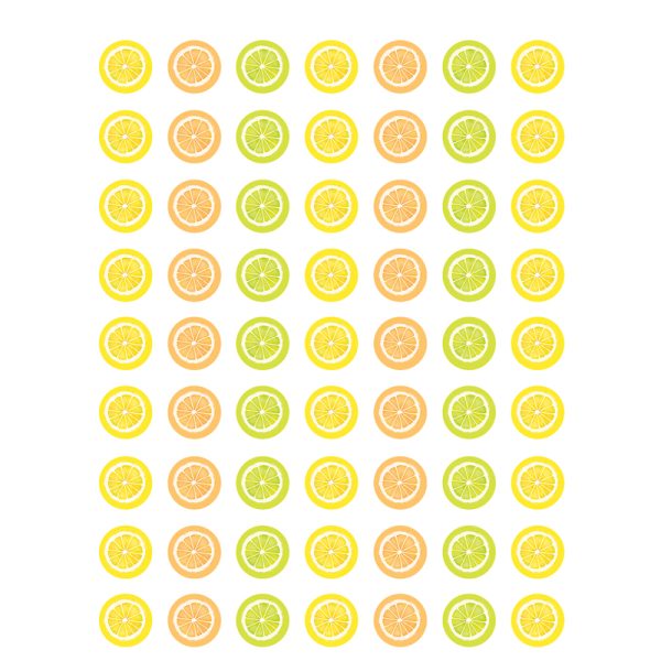 Lemon Zest Mini Stickers, Pack of 378