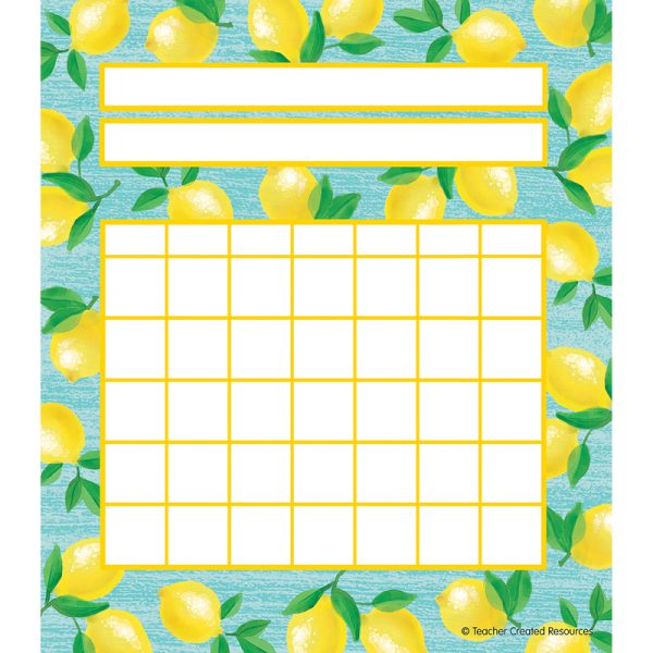 Lemon Zest Incentive Charts, Pack of 36