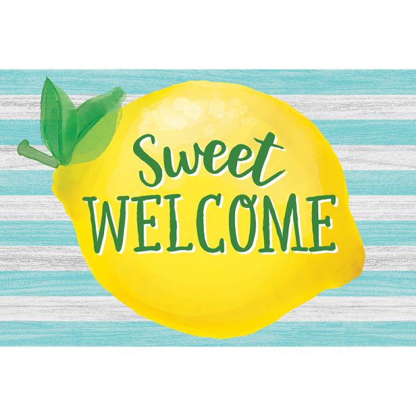 Lemon Zest Sweet Welcome Postcards, 4" x 6", Pack of 30