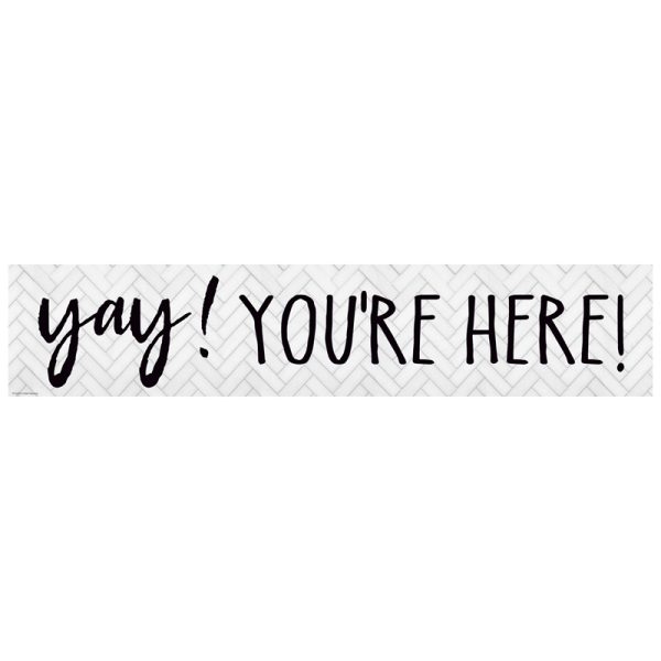 Modern Farmhouse Yay! You're Here! Banner