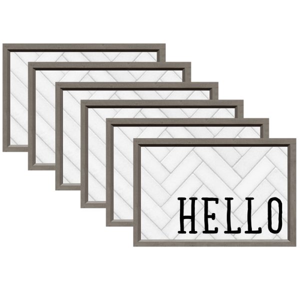 Modern Farmhouse Hello Postcards, 30 Per Pack, 6 Packs