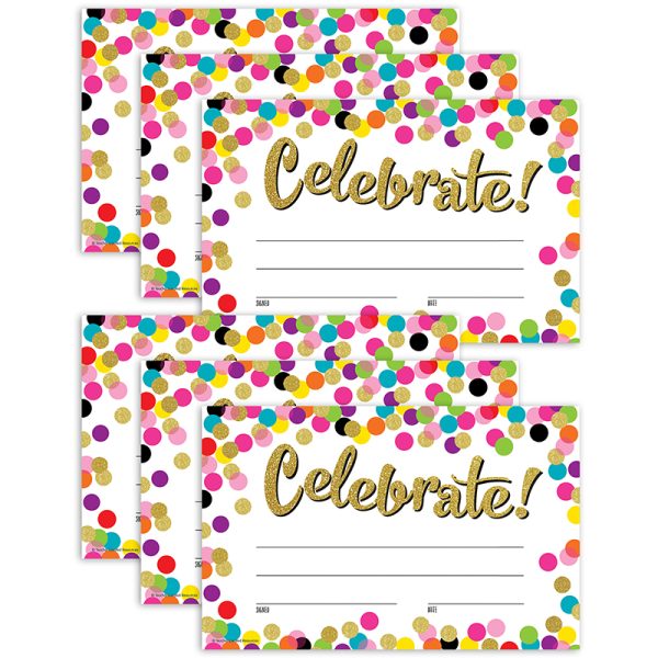 Confetti Celebrate! Awards, 25 Per Pack, 6 Packs