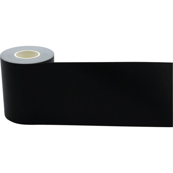 Black Straight Rolled Border Trim, 50 Feet