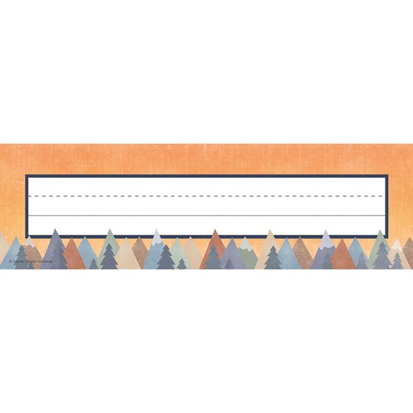 Moving Mountains Flat Name Plates, Pack of 36