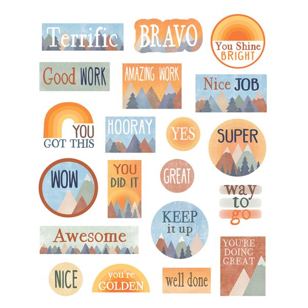 Moving Mountains Stickers, Pack of 120