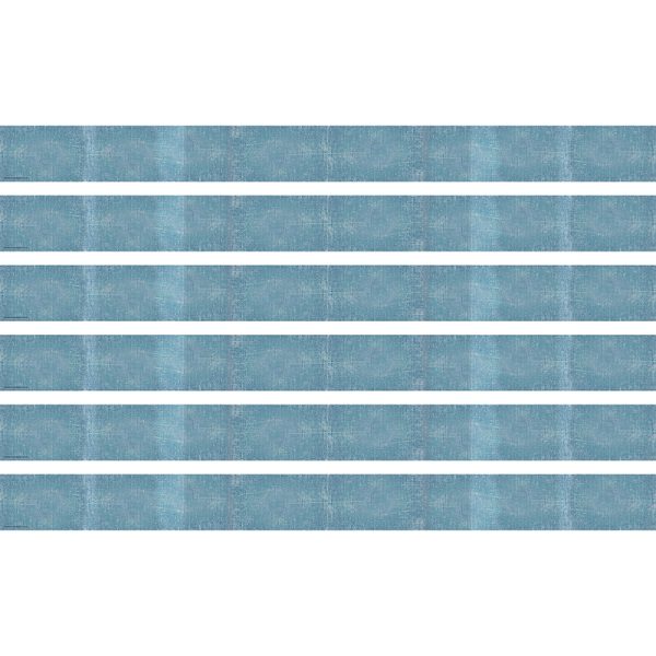 Moving Mountains Blue Straight Border Trim, 35 Feet Per Pack, 6 Packs