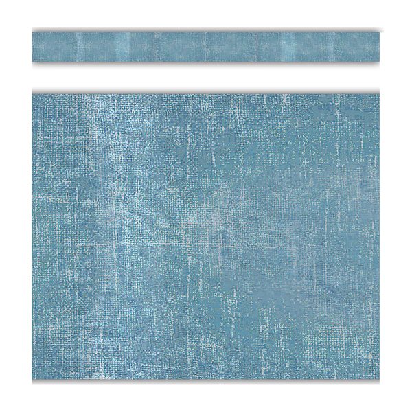 Moving Mountains Blue Straight Border Trim, 35 Feet