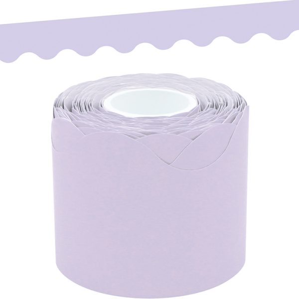 Lavender Scalloped Rolled Border Trim, 50 Feet