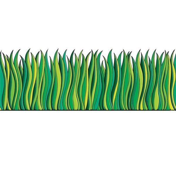 Tall Green Grass Jumbo Border, 12'