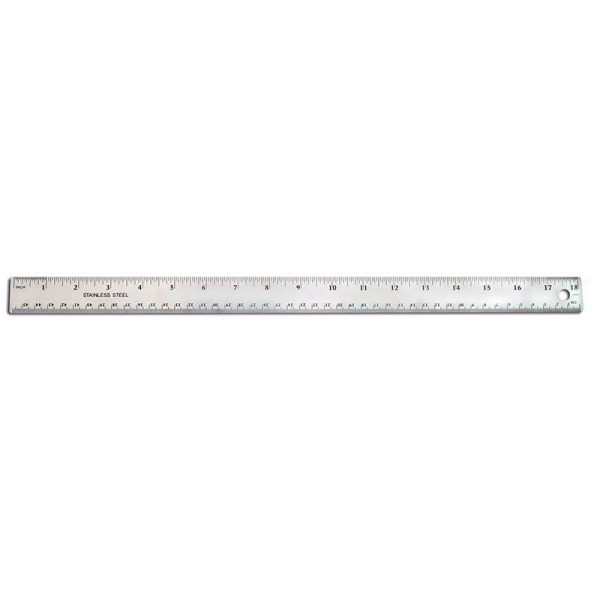 Stainless Steel Ruler, 18"