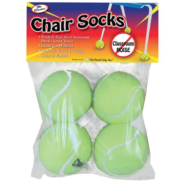 Chair Socks, Yellow, Pack of 4