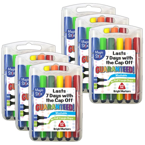 Triangular Markers, 12 Per Pack, 6 Packs