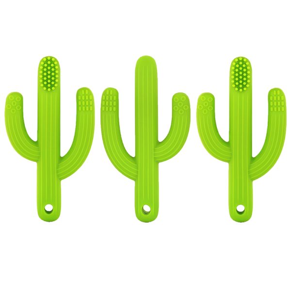 Cactus Toothbrush Teether, Pack of 3