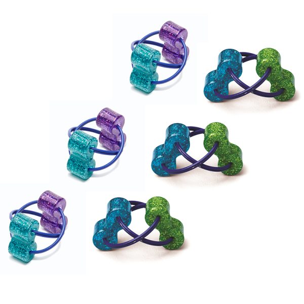 Loopeez, Sensory Ring Fidget Toy, Pack of 6