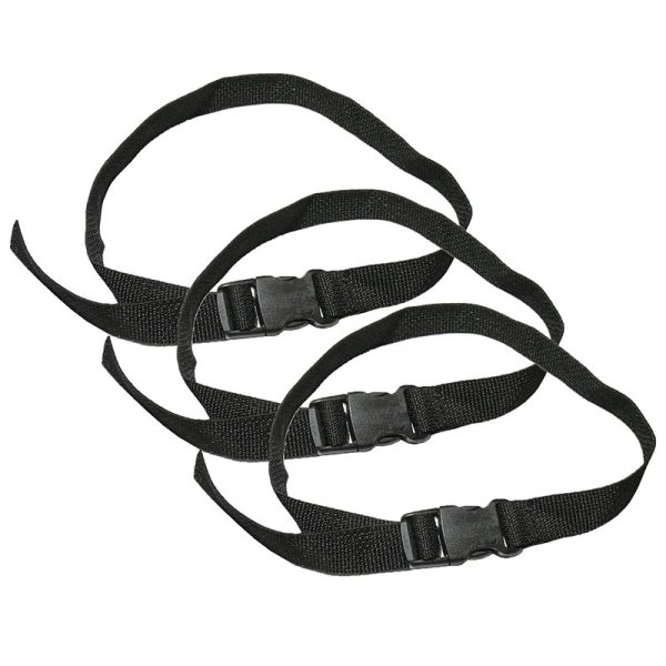 Junior Seat Replacement Belt for Toddler Table, Black, Pack of 3